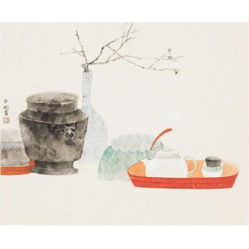 董津金国画花鸟茶未醒字画之家