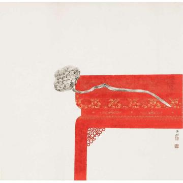 董津金国画花鸟何苦又悲秋字画之家