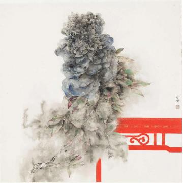 董津金国画花鸟花影红字画之家