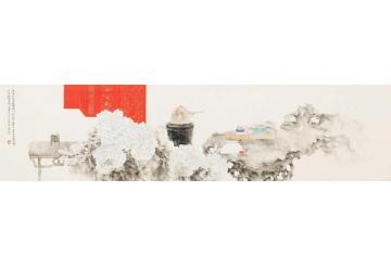 董津金国画花鸟静里乾坤字画之家