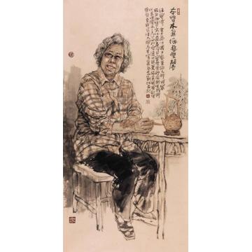 刘江国画人物本质本真 德艺双馨字画之家