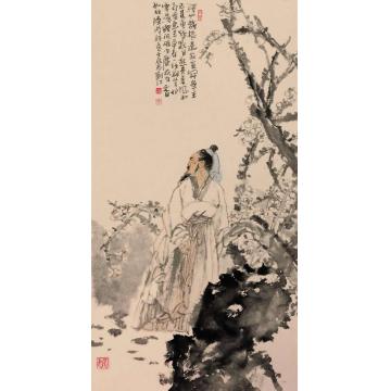 刘江国画人物陆游诗意字画之家