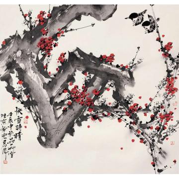 荣宏君国画花鸟快雪时晴字画之家