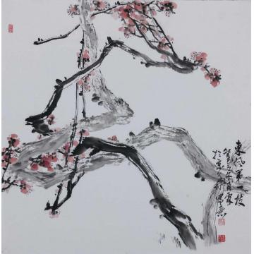 王福林国画花鸟暗香浮动字画之家