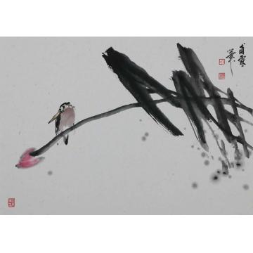 王福林国画花鸟册页之一字画之家