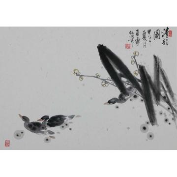 王福林国画花鸟册页之五字画之家