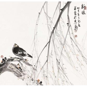 王福林国画花鸟新绿字画之家