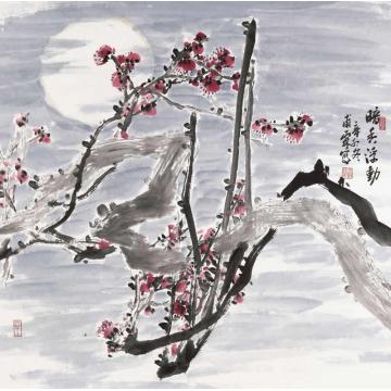王福林国画花鸟暗春浮动字画之家