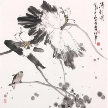 王福林国画花鸟青岛展作品02字画之家