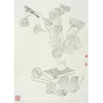 崔佳丽国画花鸟《唐诗》字画之家