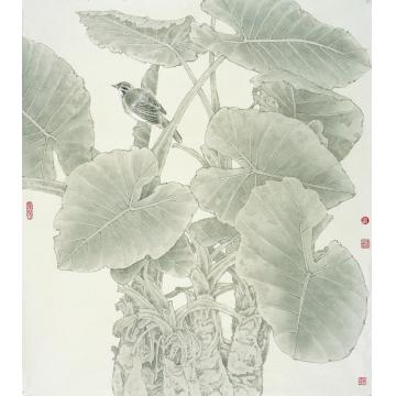 崔佳丽国画花鸟《风轻日暖荡春光》字画之家