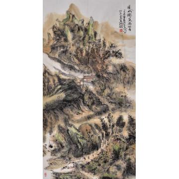 李玉民国画山水溪山秋气满坡香字画之家