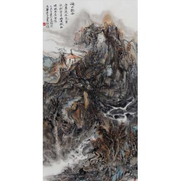 李玉民国画山水穐山听雨字画之家