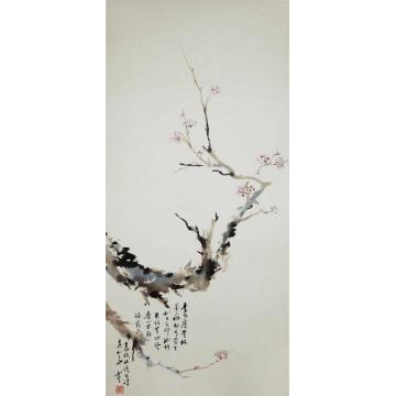 陈如冬国画花鸟花发故年枝字画之家