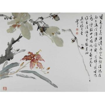 陈如冬国画花鸟没骨花卉之七字画之家