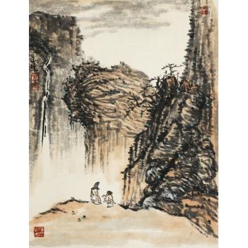 王晓国画山水山水之四39X48cm字画之家