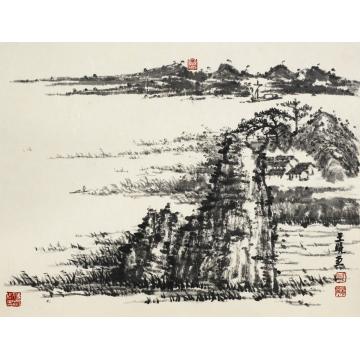 王晓国画山水山水之十五48X39cm字画之家