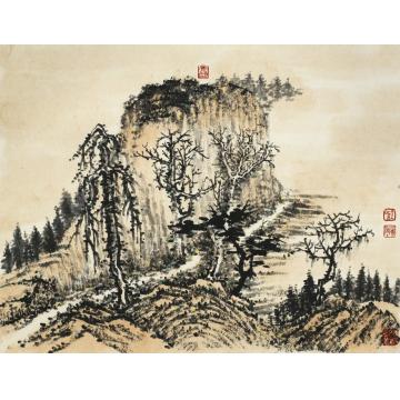 王晓国画山水山水之十九48X39cm字画之家