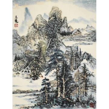 王晓国画山水山水之七39X48cm字画之家