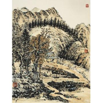 王晓国画山水山水之九39X48cm字画之家
