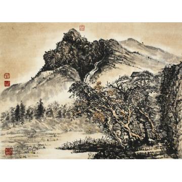 王晓国画山水山水之二十48X39cm字画之家