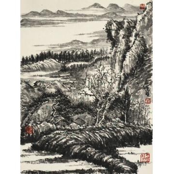 王晓国画山水山水之八39X48cm字画之家