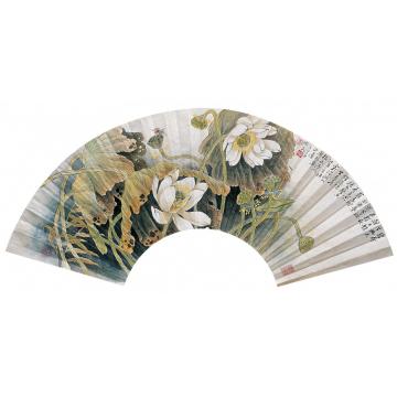 李泽民国画花鸟42白荷蜻蜓字画之家