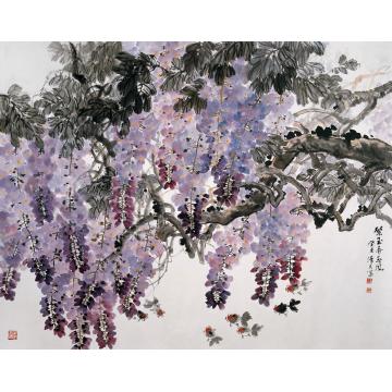 李泽民37紫玉弄春风字画之家