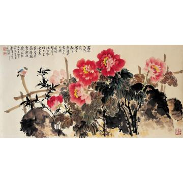 李泽民国画花鸟30秀色洗红粉字画之家