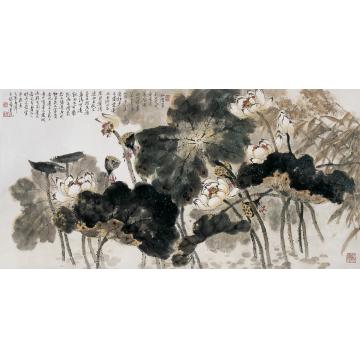 李泽民国画花鸟29香远益清（通栏）字画之家