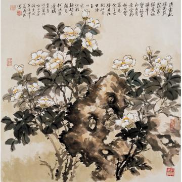 李泽民国画花鸟26翠叶瑶华字画之家