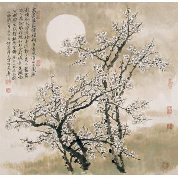 李泽民国画花鸟25暗香浮动月黄昏字画之家