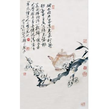 李泽民国画花鸟05茗壶香韵字画之家