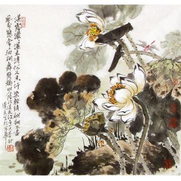 李泽民国画花鸟湛露蒙蒙湿未消字画之家