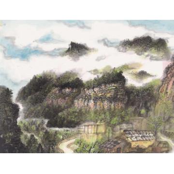 韩昊国画山水桃源仙梦006字画之家