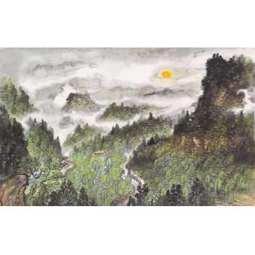 韩昊国画山水桃源仙梦007字画之家