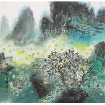 韩昊国画山水桃源仙梦016字画之家