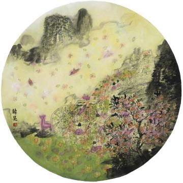 韩昊国画山水作品056字画之家