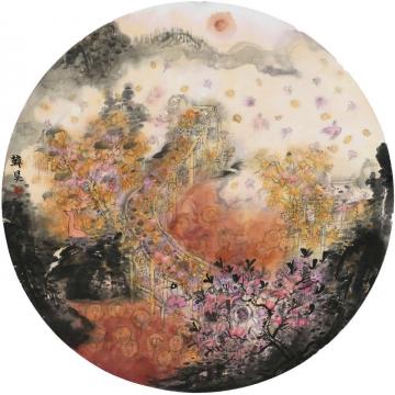 韩昊国画山水作品057字画之家