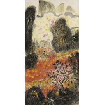 韩昊国画山水作品060字画之家