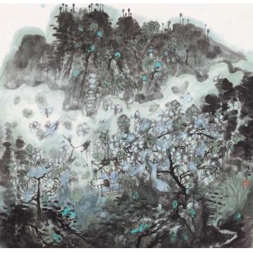 韩昊国画山水作品023字画之家