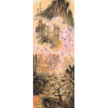 韩昊国画山水山寺林音字画之家