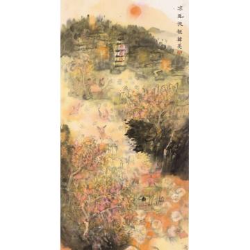韩昊国画山水凉风放艇字画之家