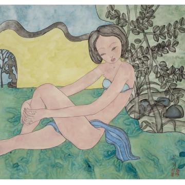 吴扬国画人物滢滢字画之家