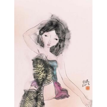 吴扬国画人物恍字画之家