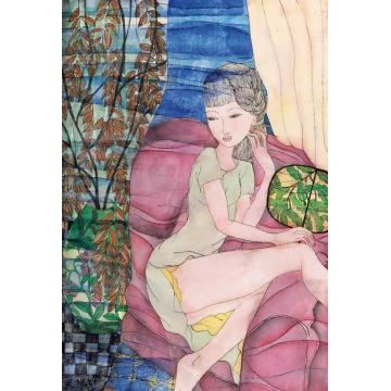 吴扬国画人物微微的风字画之家