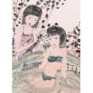 吴扬国画人物嬉字画之家