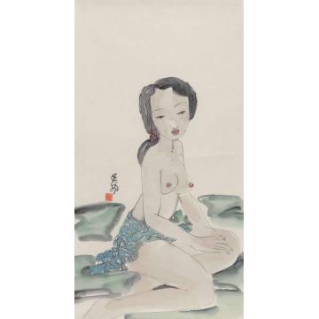 吴扬国画人物江南少女字画之家
