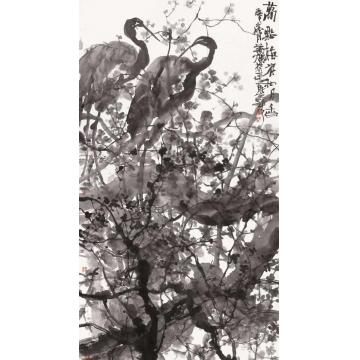 叶菩题国画花鸟万点梅花和月香字画之家