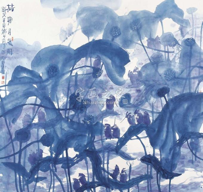 国画家叶菩题字画之家